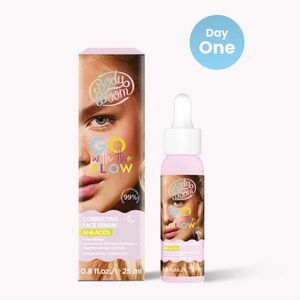 Body Boom Go With The Flow Correcting Face Serum AHA Acids Serum Facial 0.8 OZ